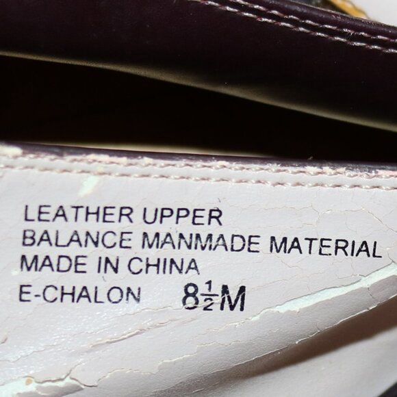 Etienne Aigner E-Chalon Brown Leather w Buckle Elastic Sling Back Kitten Heels - Picture 9 of 9